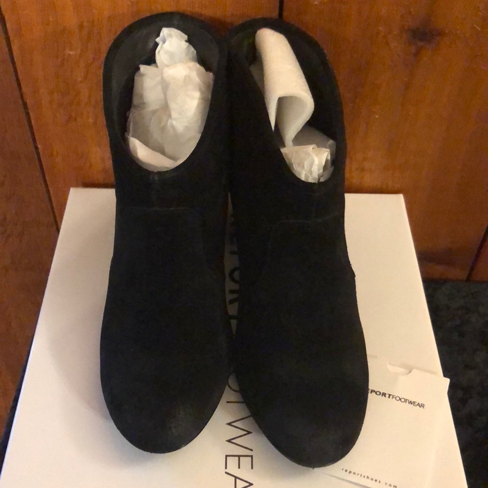 REPORT suede ankle booties